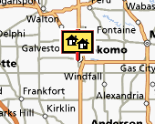 Kokomo map