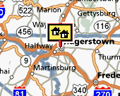 Hagerstown map