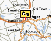 Bangor map