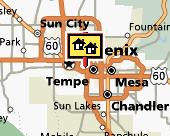 Phoenix-Mesa map
