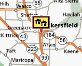 Bakersfield map