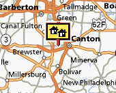 Canton-Massillon map