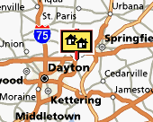Dayton-Springfield map
