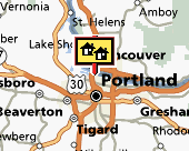 Portland-Vancouver map