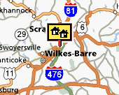 Scranton-Wilkes-Barre map