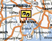 Providence-Warwick map