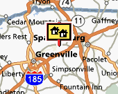 Greenville-Spartanburg map