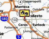 Modesto map
