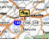 Knoxville map