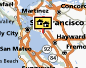Oakland-Alameda map