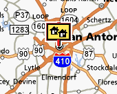 San Antonio map
