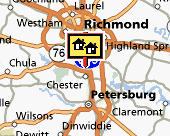 Richmond-Petersburg map