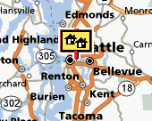 Seattle-Bellevue map