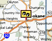 spokane-couer d alene map