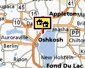Appleton-Oshkosh map