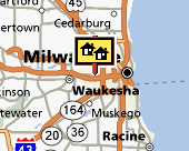 Milwaukee-Waukesha-Ozaukee map