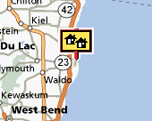 washington-sheboygan-fond du lac map