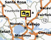Vallejo-Napa map