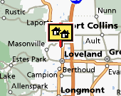 Fort Collins-Loveland map