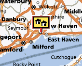 New Haven-Meriden map