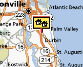 Jacksonville-St. Augustine map