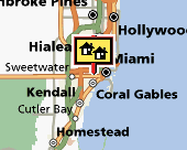 Miami-Dade County map