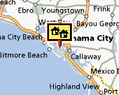 Panama City map