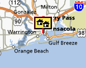 Pensacola map