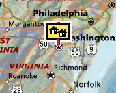 District of Columbia map