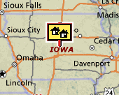 Iowa map