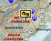 north carolina map