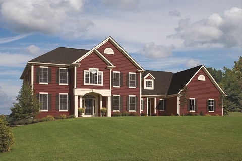 Design  Home on Vinyl Siding Vsi Provided Bright Red Vinyl Siding